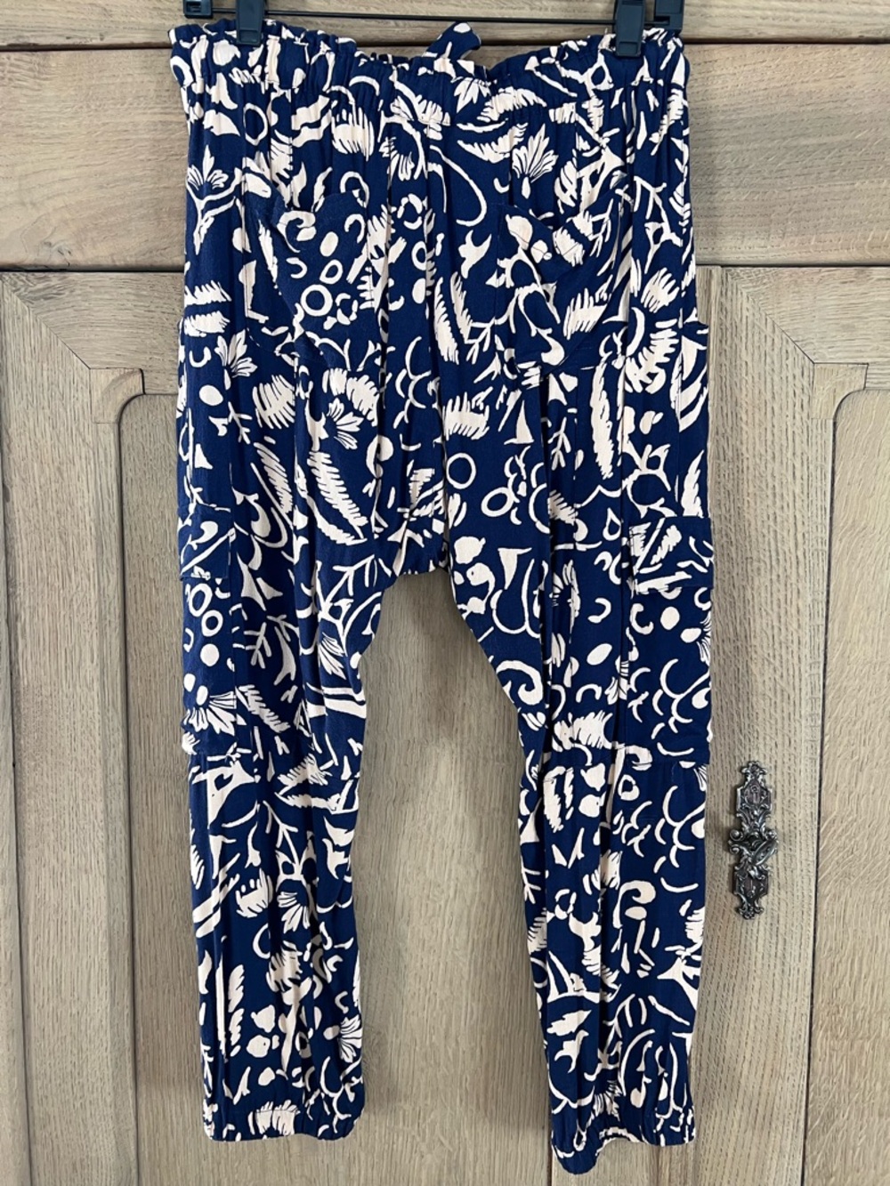 Anthropologie Tropical Printed Cropped Harem Pants